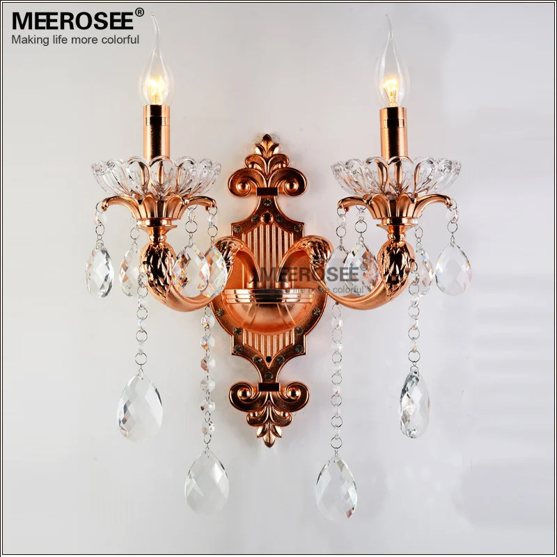 

2 Lights Crystal wall lamp Crystal Wall Sconces Light Wall Lustres Lighting