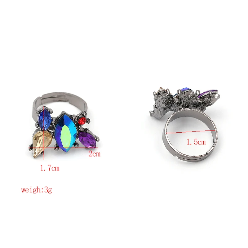 Разноцветные обручальные Регулируемые кольца для женщин и девушек | Украшения