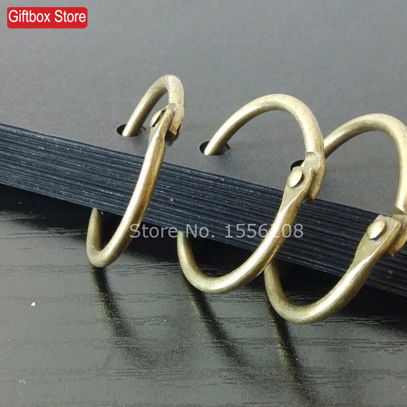 Оптовая продажа бронзовый винтажный круглый обруч для фотоальбомов ID19 25 30 40 60 мм