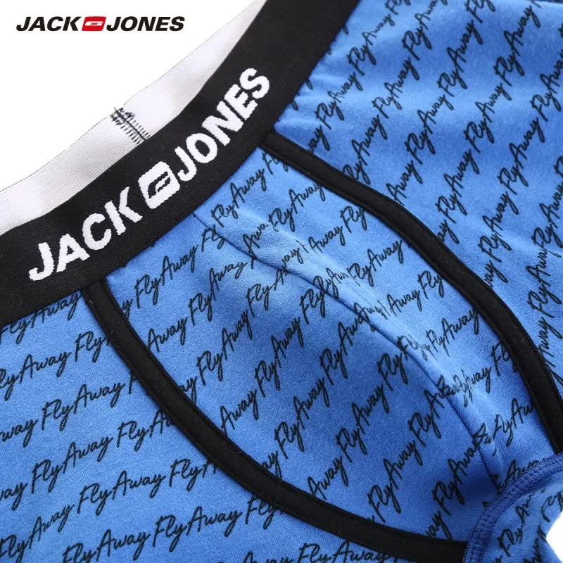 JackJones, мужские удобные боксеры с английскими буквами, нижнее белье, трусы 218392551