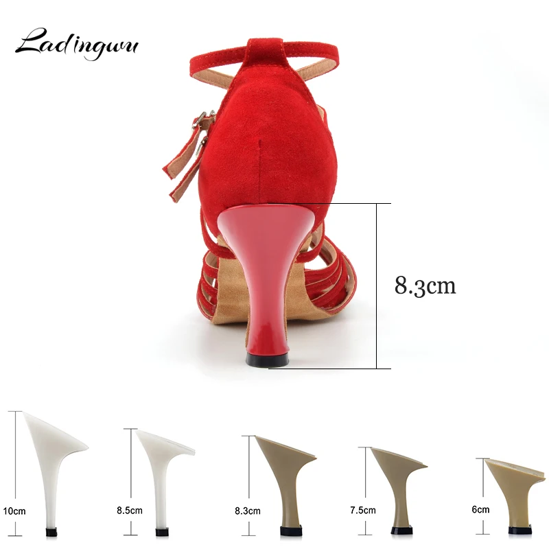 Ladingwu/Лидер продаж фланелевая обувь для танцев из искусственной кожи женская