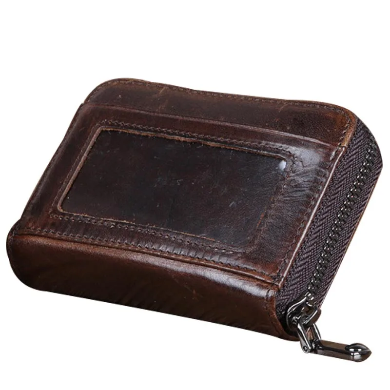 Мужской кошелек из натуральной воловьей кожи клатч для денег винтажный