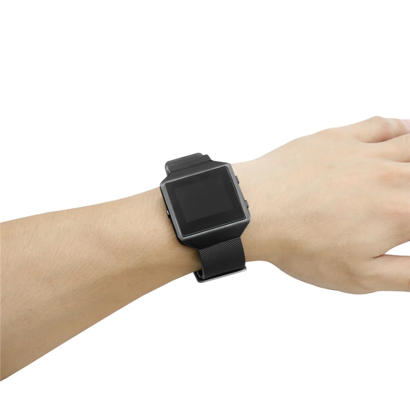 Bemorcabo для Fitbit Blaze Band, сменный Силиконовый браслет с новой металлической рамкой для Fitbit Blaze smart fitness Watch