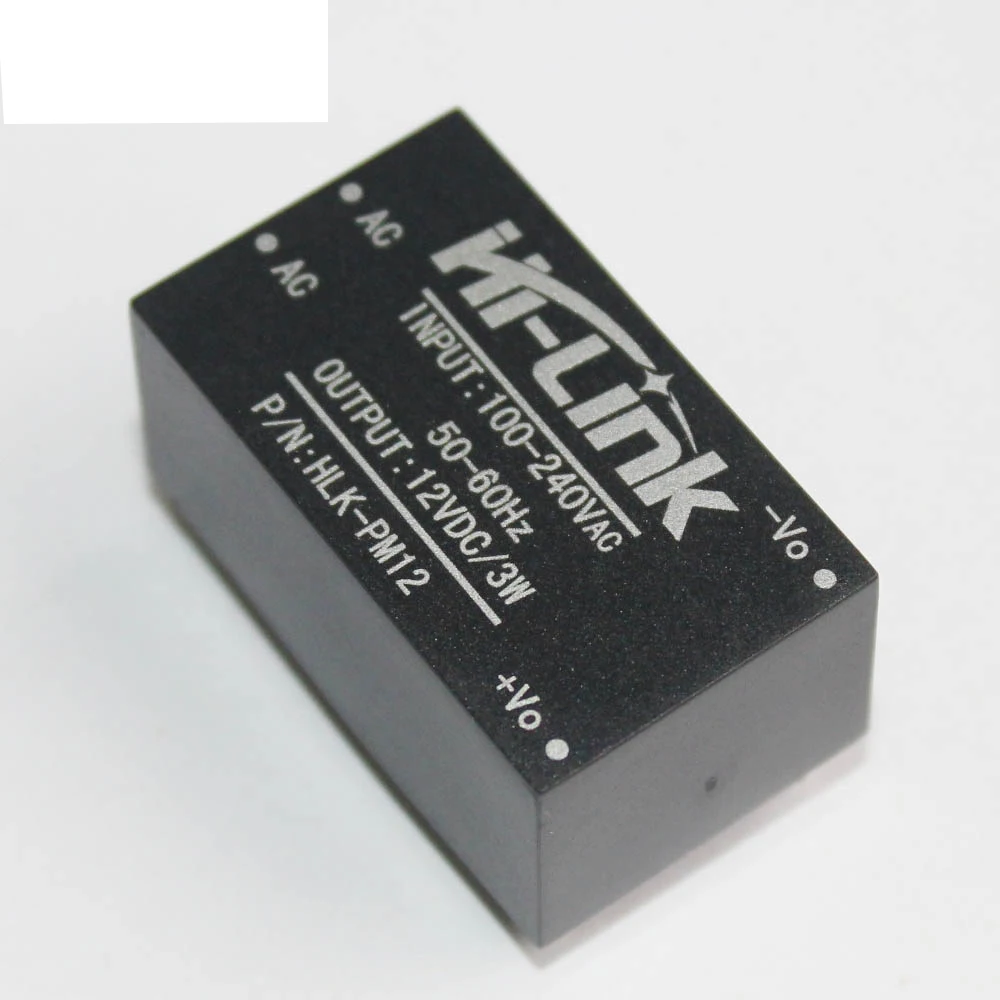 HLK-PM12 AC-DC 220В до 12В понижающий модуль питания-преобразователь умный бытовой