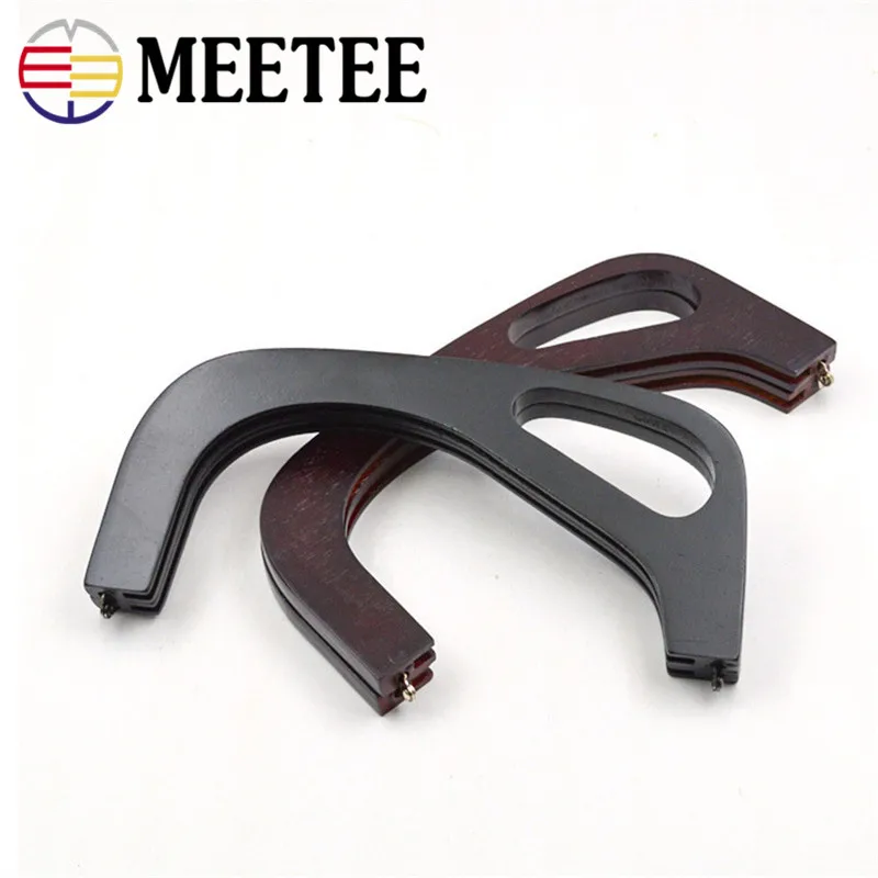 25.5*12.5*2.5cm bag Frame rubber wood handle antique coffee kiss clasp purse frames DIY Bag Accessories 5colors for select ZK754 | Дом и сад