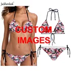 Женский купальник jackhereluk, бикини с 3D принтом, пляжный костюм из двух предметов, лето 2019