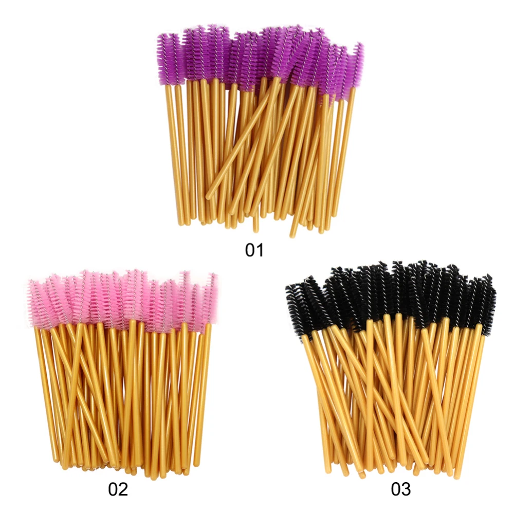 500 шт. одноразовые силиконовые бриллиантовые щеточки расческа для туши ресниц