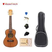 23 inch 4 strings mahogany electric ukulele pickup ukulele sets with bag tuner hawaii mini guitar music instrument uk2305c eq