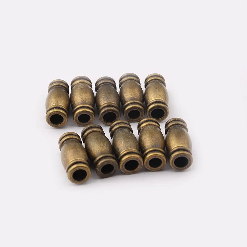 5 Sets Antique Bronze Oak Barrel Magnetic Clasps For 4mm Round Leather Cord DIY Bracelets Connectors Accessories Making Fittings | Украшения
