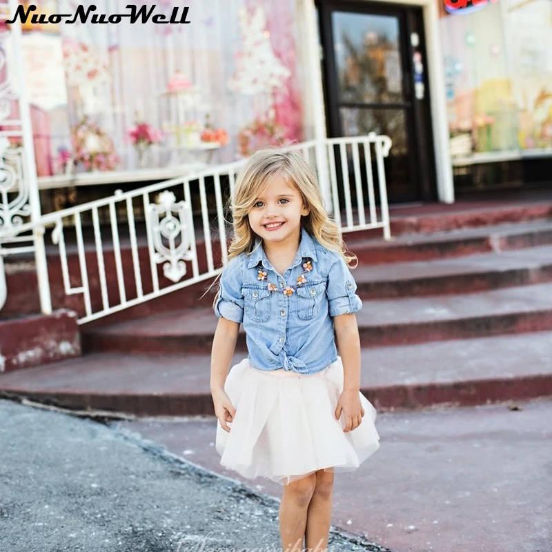 СЗ 2017 Весна и лето мама детские наборы мода родитель ребенок Джинсы для женщин