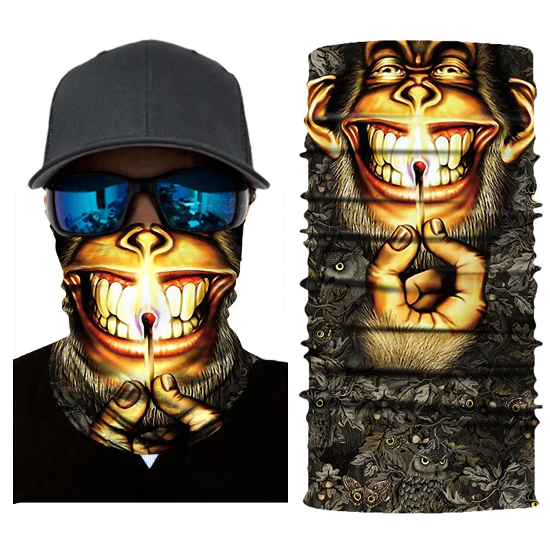 

Sun Motorcycle Face Shield Biker Mask Balaclava Festival Party Scarf Outdoor Bandanas Sport Scarves Skull Men Women Mascara Moto