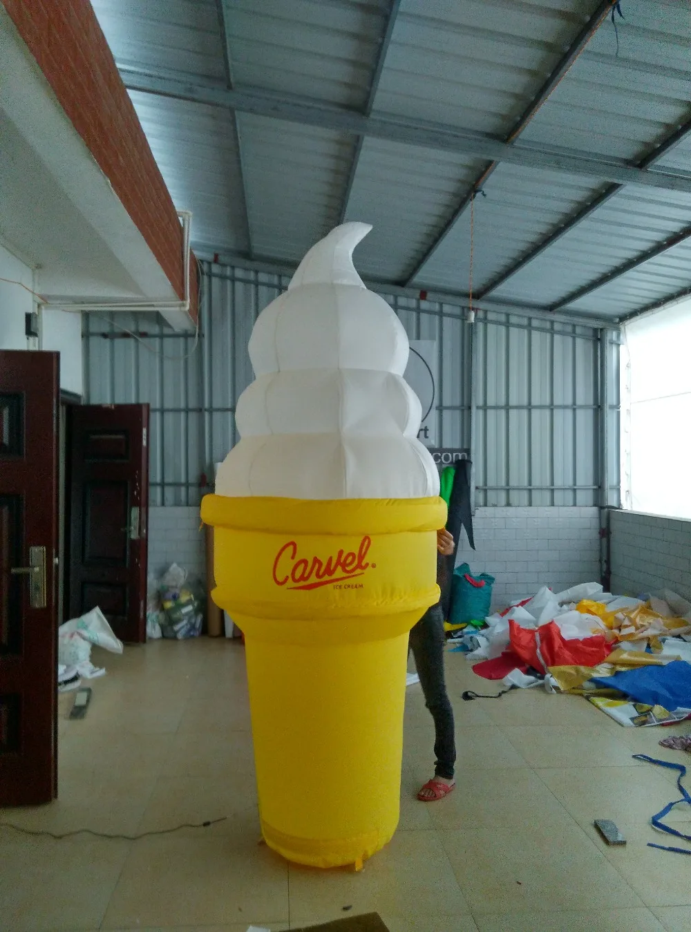Красивый Надувной рожок для мороженого рекламы Может Пользовательский логотип |