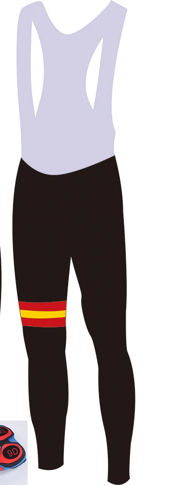 only bib pants Испанская команда, Мужская зимняя флисовая велосипедная Джерси, комбинезон, Майо, полиэстер, Ciclismo Ropa, велосипедная одежда, спортивная одежда, некоторые размеры - Цвет: only bib pants