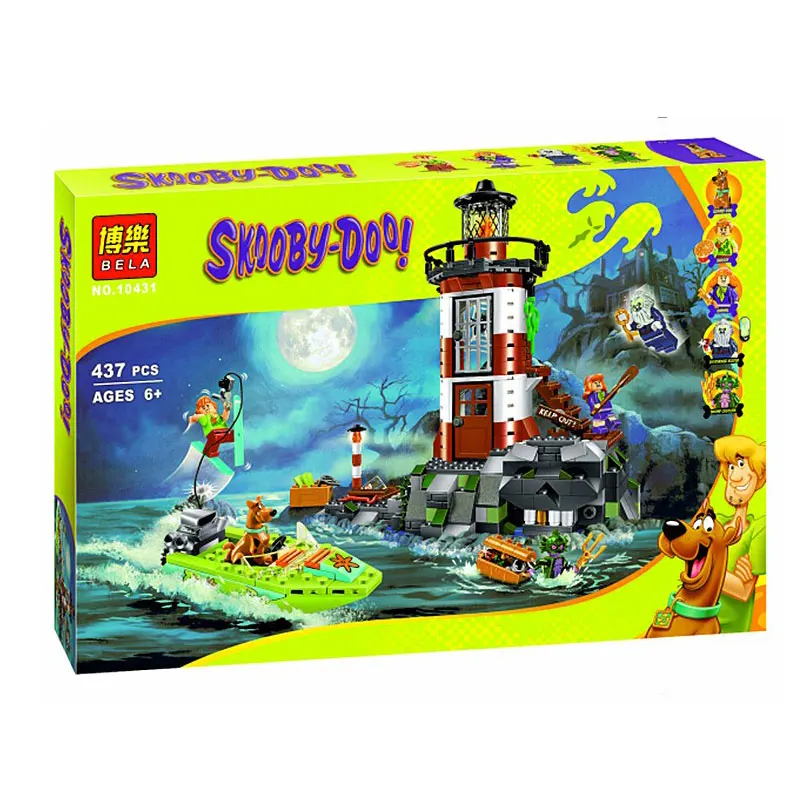 Bela Scooby-Doo набор для строительства маяка с привидениями совместимый legoingly 75903