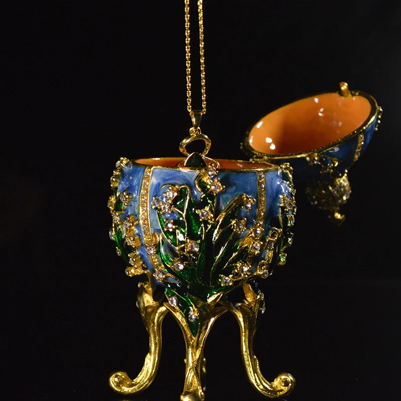 QIFU красивые и изысканные со стразами qifu faberge яйцо стиль винтаж домашний декор