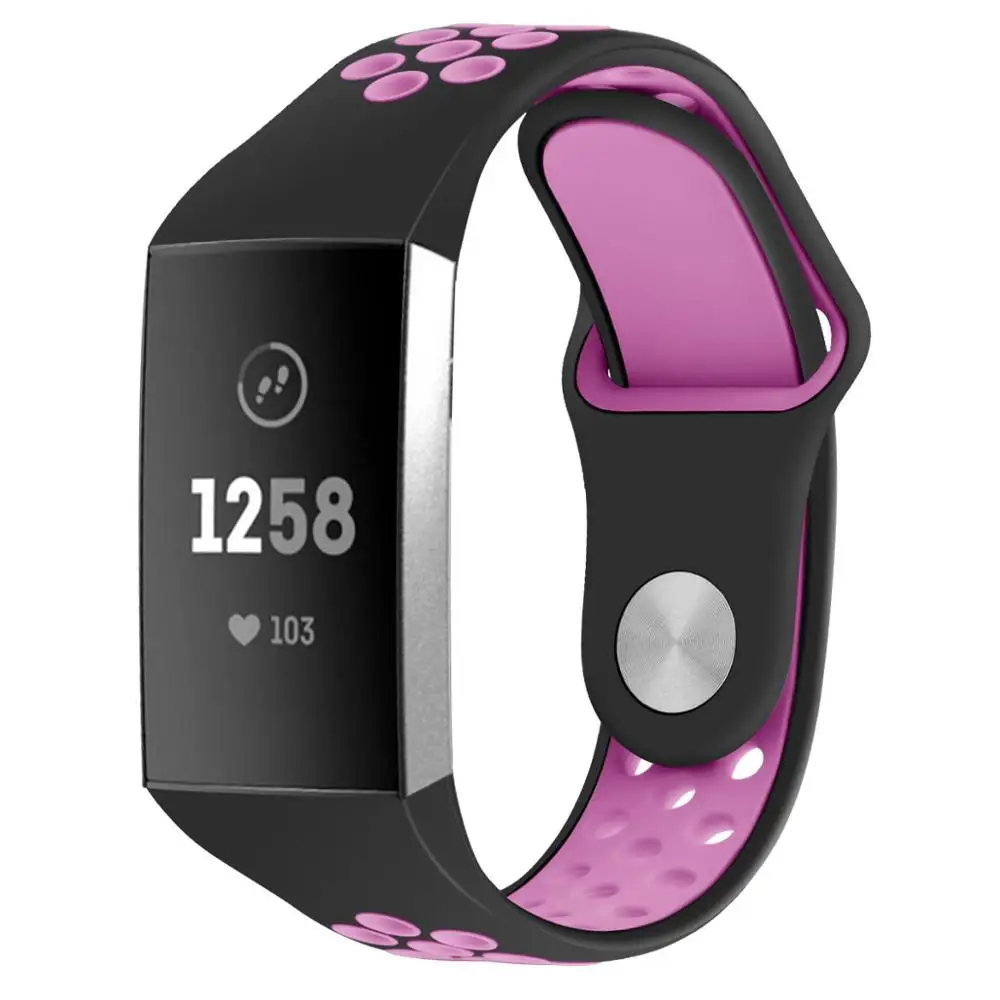 15 Силиконовый спортивный ремешок для Fitbit Charge 3 сменный ремешок браслет для Fitbit Charge 3 Correa Fitbit Watch 61003 - Цвет ремешка: 15