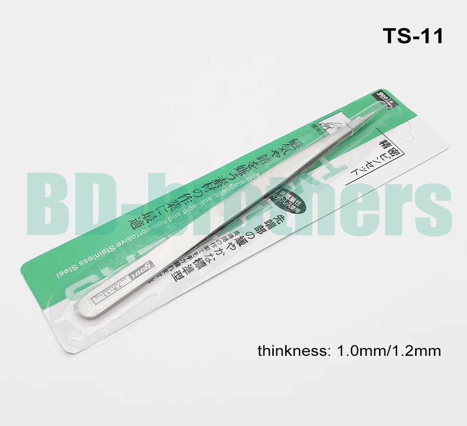 High Quality 140mm Stainless Steel TS 11 Tweezers Nipper gooi TS-11 for Phone Repairment DIY Repair Tools 100pcs/lot