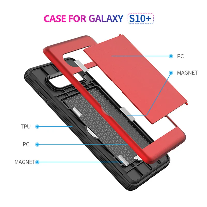 Магнитный чехол для Samsung Galaxy S10 Plus S10E флип-чехол S9 Note 9 8 | Мобильные телефоны и