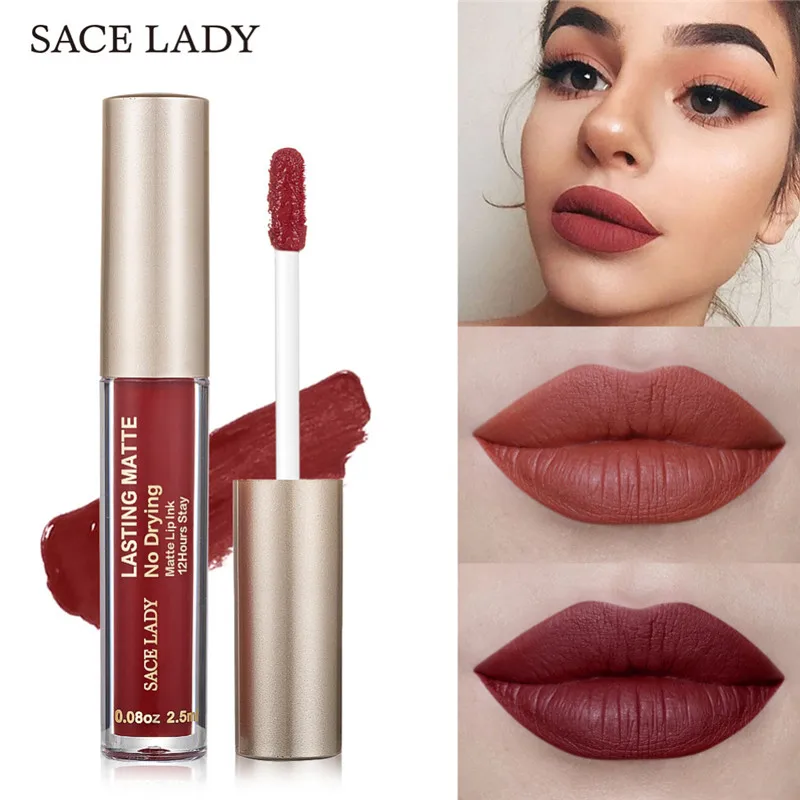 SACE LADY Small Pepper Net красный 23 Цвета Матовый Блеск для губ антипригарная чашка