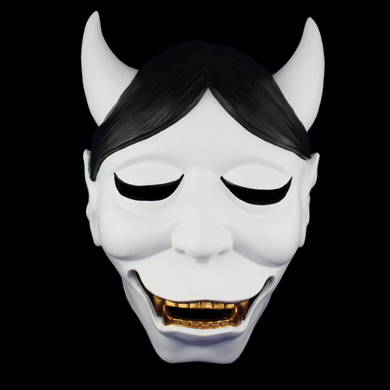 

Noh Mask Japanese Nogaku Fox Dance Performances Party Halloween Carnival Decoration Collection Full Face White