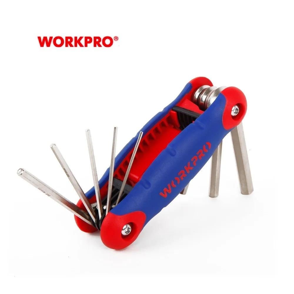 Набор складных шестигранных ключей WORKPRO 8 в 1 5 мм|Гаечный ключ| |