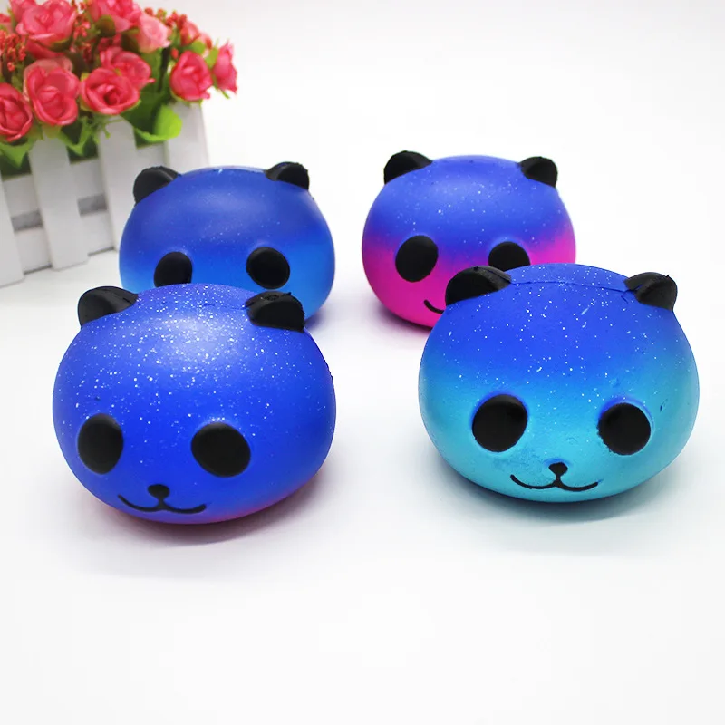 Милый синий panda Ароматические Squishy замедлить рост squeeze Дети липкий болотистый