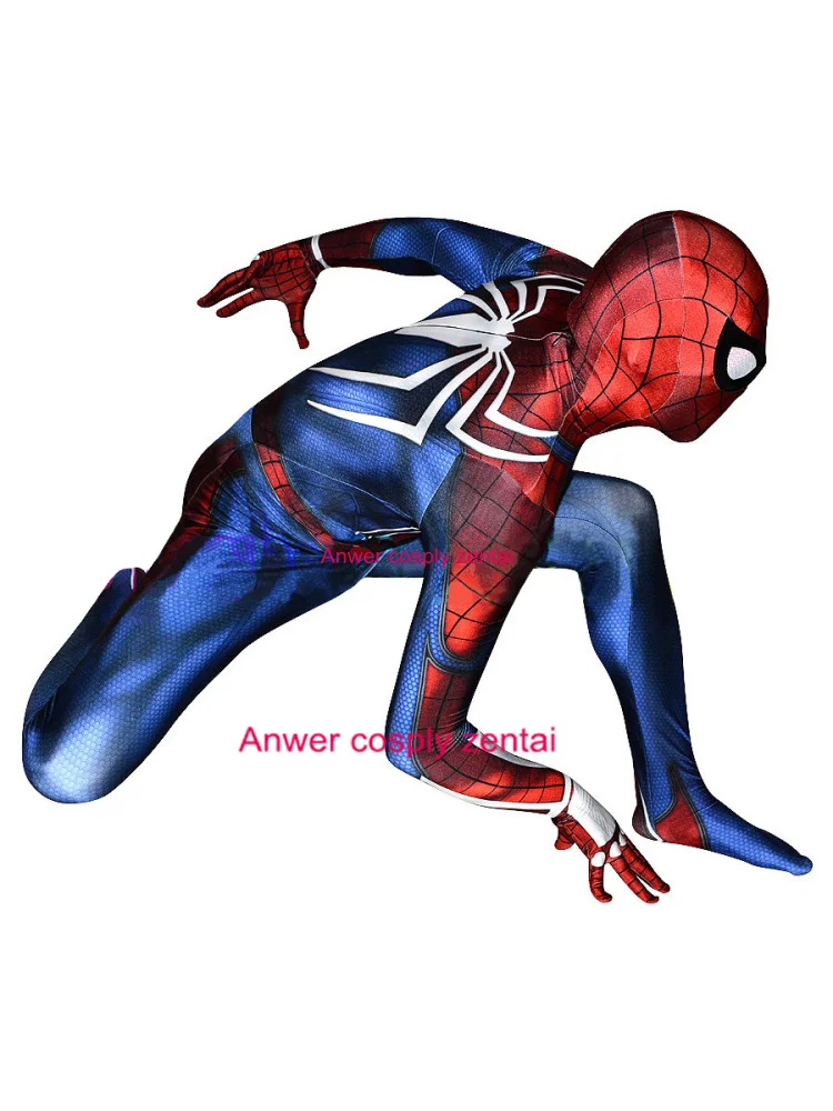 Новая PS4 бессонница костюм Человека паука 3D принт спандекс игры Spidey Костюм Fullbody