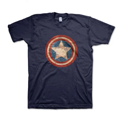 Агенты щит капитан америка принт футболка косплей костюм мужчины летний стиль с