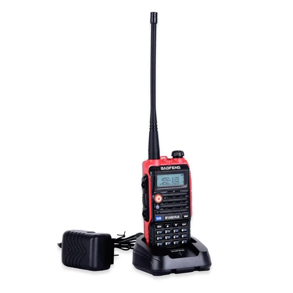 2 шт./лот СВЕТОДИОДНЫЙ Свет 4800 мАч батарея Bf-Uvb2 Baofeng Uvb2 Plus для WalkieTalkie радио Мобильный Comunicador высокой мощности Baofeng 8 Вт - Цвет: Красный