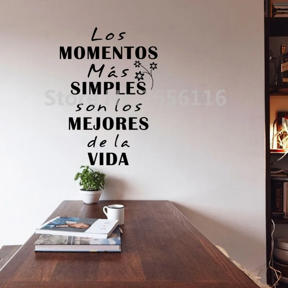 Испанские наклейки Роспись стен цитатами рождественские простые виниловые на