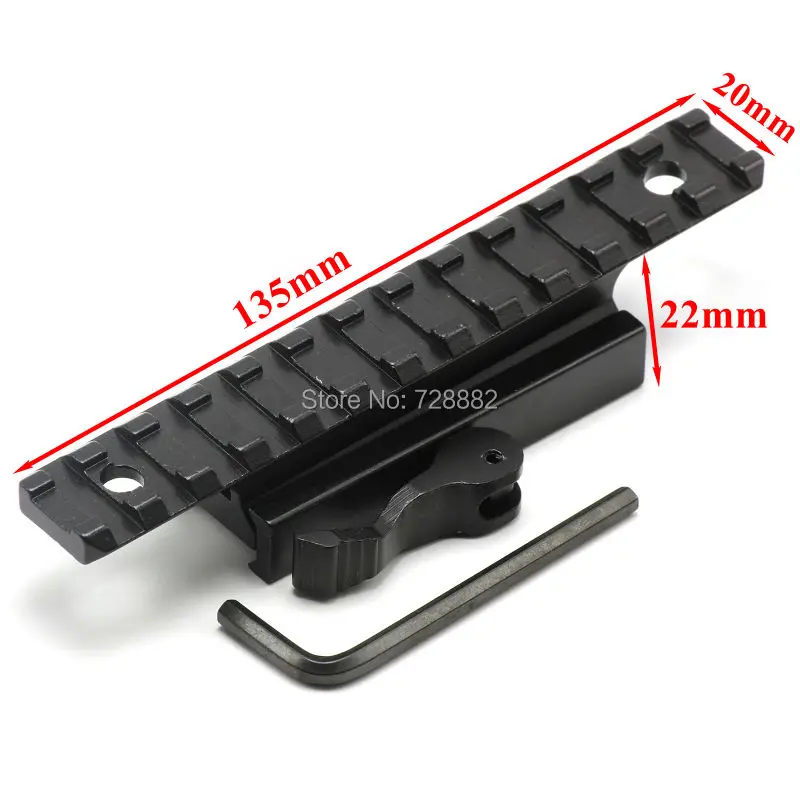 Быстросъемный Адаптер для крепления на рельсах Пикатинни конвертер QD прицела