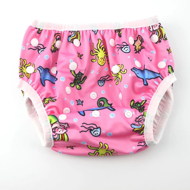 Baby Leakproof Swimming Trunks Wet Oneself Nylon Polyester Printing Waterwading Neutral Comfort | Мать и ребенок