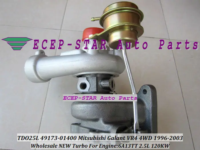 Турбокомпрессор TD025L 49173 01400 MD181384 для Mitsubishi 4WD Galant VR4 1996 03 6A13TT 4917301400 л|turbine band|turbine