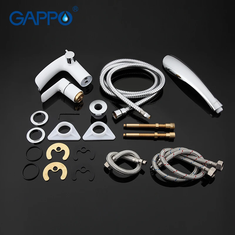 

GAPPO Bathtub faucet white tub faucet rainfall bath tub taps shower mixer tap wall mount shower faucet set robinet baignoire