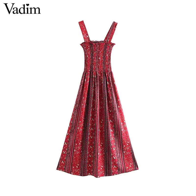 Вадим женские с цветочным принтом спинки длинное платье тонкие бретельки