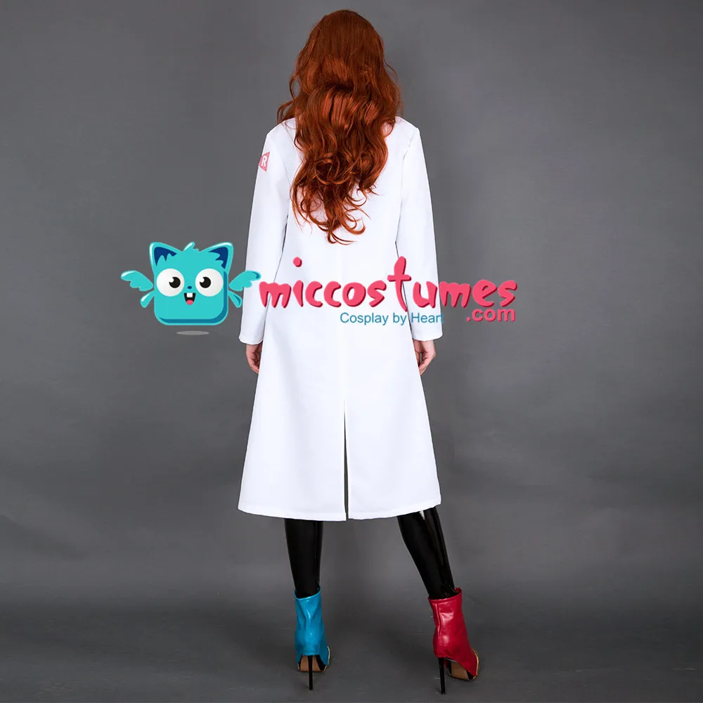 

Android 21 Cosplay Costume with Boot Covers and Earrings Woman Halloween Outfit