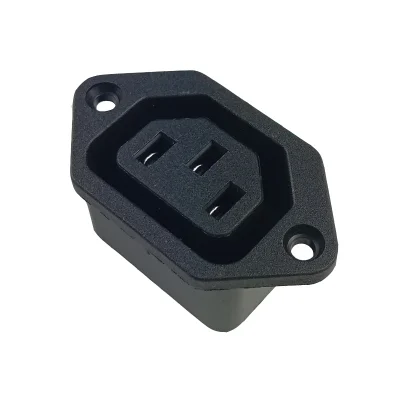 Шасси женский 3PIN AC IEC320 C13 C14 Встроенный адаптер для розетки Промышленный разъем