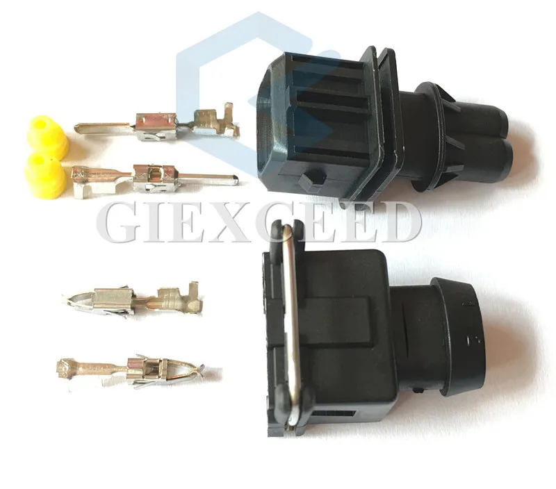 2 комплекта 2 Pin 3,5 мм 827551-3/828657-3 106462-1 EV1 стиль автомобильный топливный инжектор тип автомобильный разъем для VW Audi