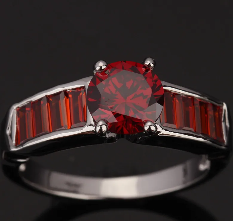 Набор для невесты Archaize гранаты красного вина драгоценные камни вечерние