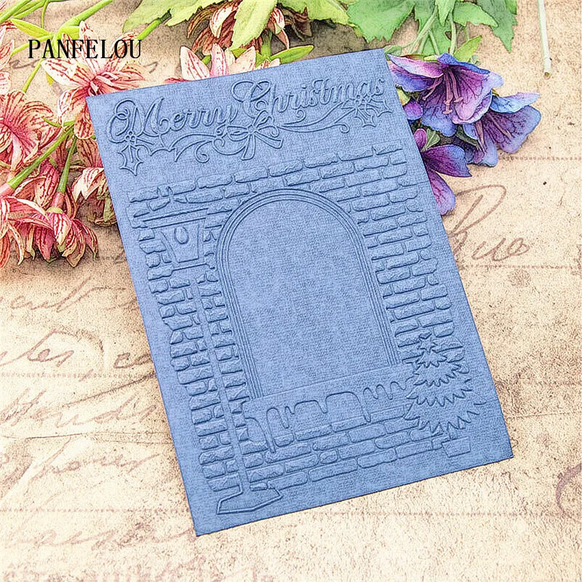 PANFELOU пасхальные камин папки для тиснения Пластик Скрапбукинг DIY шаблон Fondant