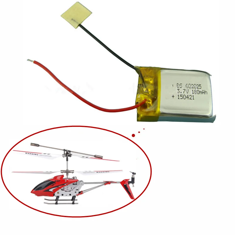 Аккумулятор lipo 3,7 в, 180 мА · ч, 4 шт., для вертолета Syma S107, S107G, S105G, S108, S108G, S107N, S026, S026G, S111G