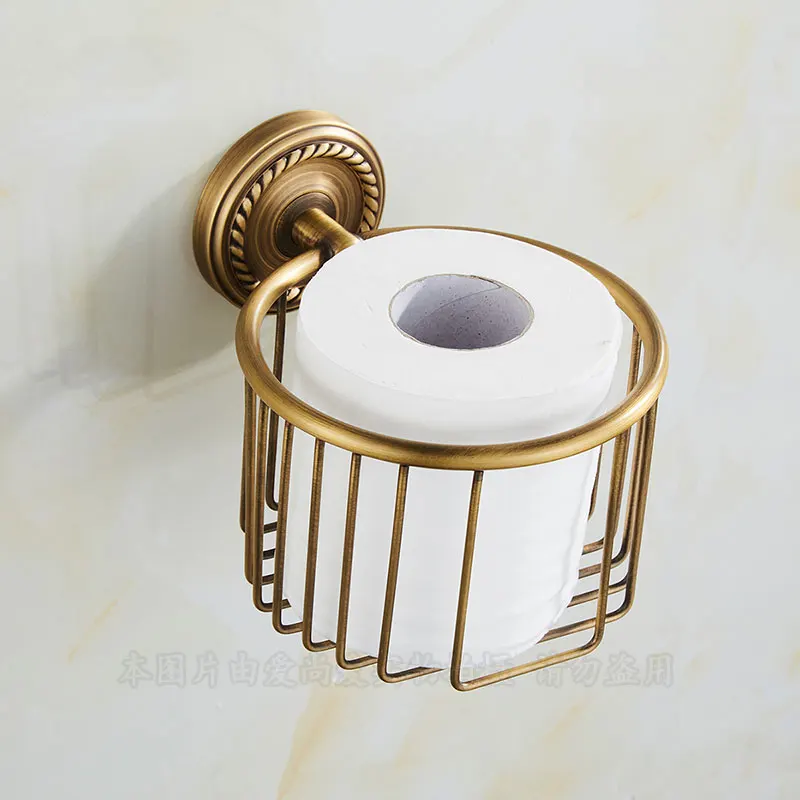 Античная медь Матовая коробка для салфеток туалета бумажная вешалка полотенец