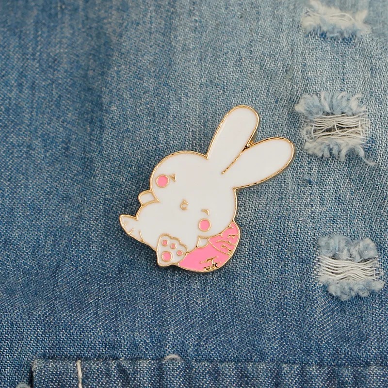 Trendy Enamel Pink Cup Plant Potted Cactus Brooches Pin Women Girl Denim Jacket Button Badge Collar Brooch Charm Jewelry Gifts