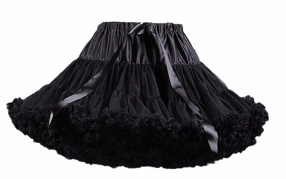

FOLOBE Black Dance Ballet Party Skirts High Waisted Ball Gown Tulle Tutu Skirts Women Adult tutu Faldas Saias Femininas TT004