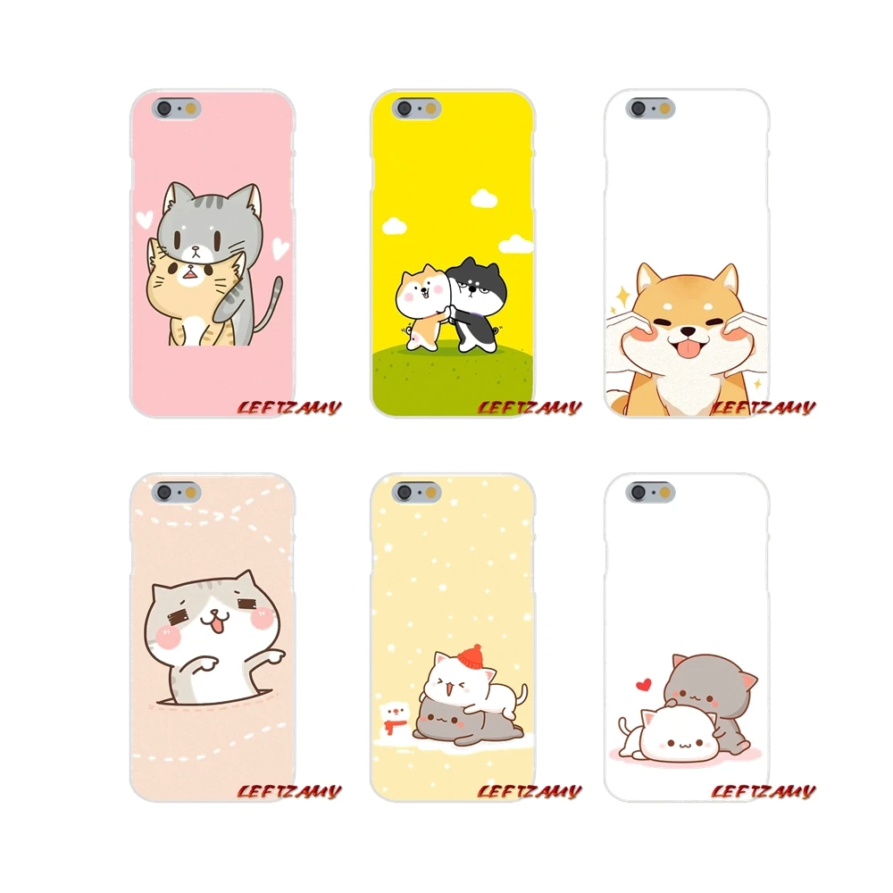 Для iPhone X XR XS MAX 4 4S 5 5S 5C SE 6 6S 7 8 Plus ipod touch Kawaii molan аниме собака мультфильм кошка