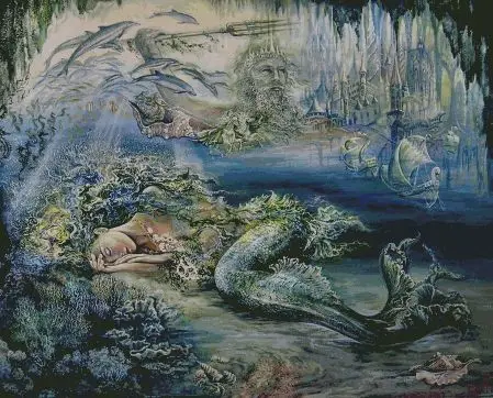 Рукоделие Набор для вышивки крестиком Спящий мерм красавица Ангел 14 сделай сам