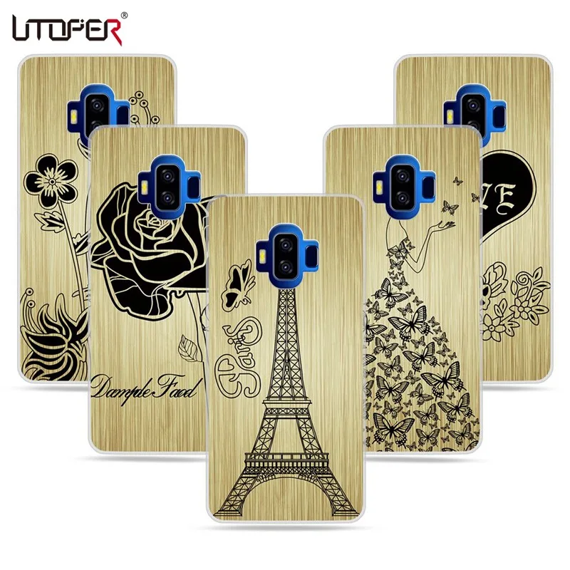 UTOPER For Vkworld S8 Case Fashion Flower Capa Silicon Cover Funda Ultra Slim Soft 5.99 inch |