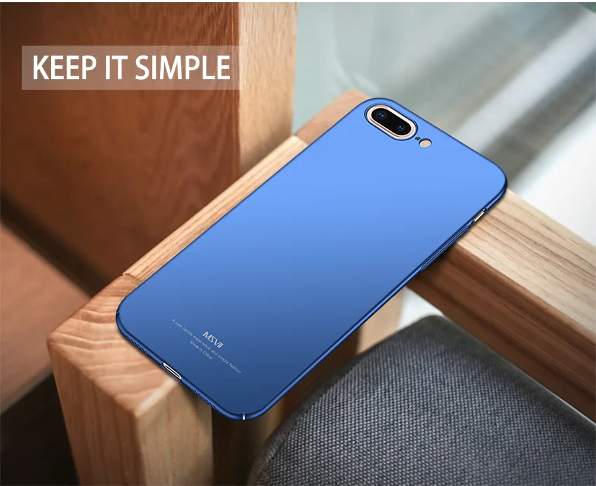 Для iphone 7 чехол MSVII Роскошный чехол для Apple iphone 8 plus/7 plus чехол тонкий PC чехол для iphone 8 7 plus чехол для телефона