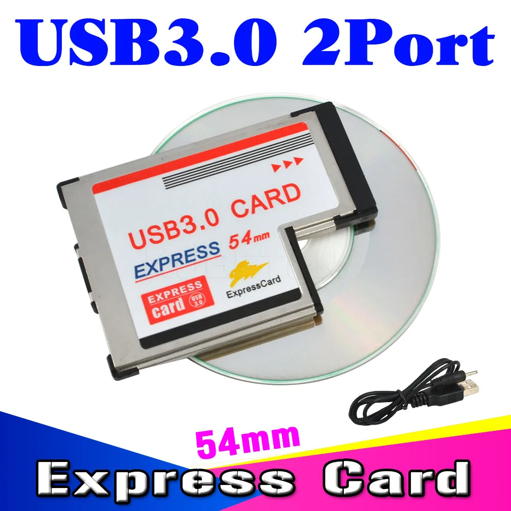 Карта kebidumei 54 мм Express USB 3 0x2 порт Expresscard PCI E к адаптеру для ноутбуков и ПК|expresscard pci-e|usb
