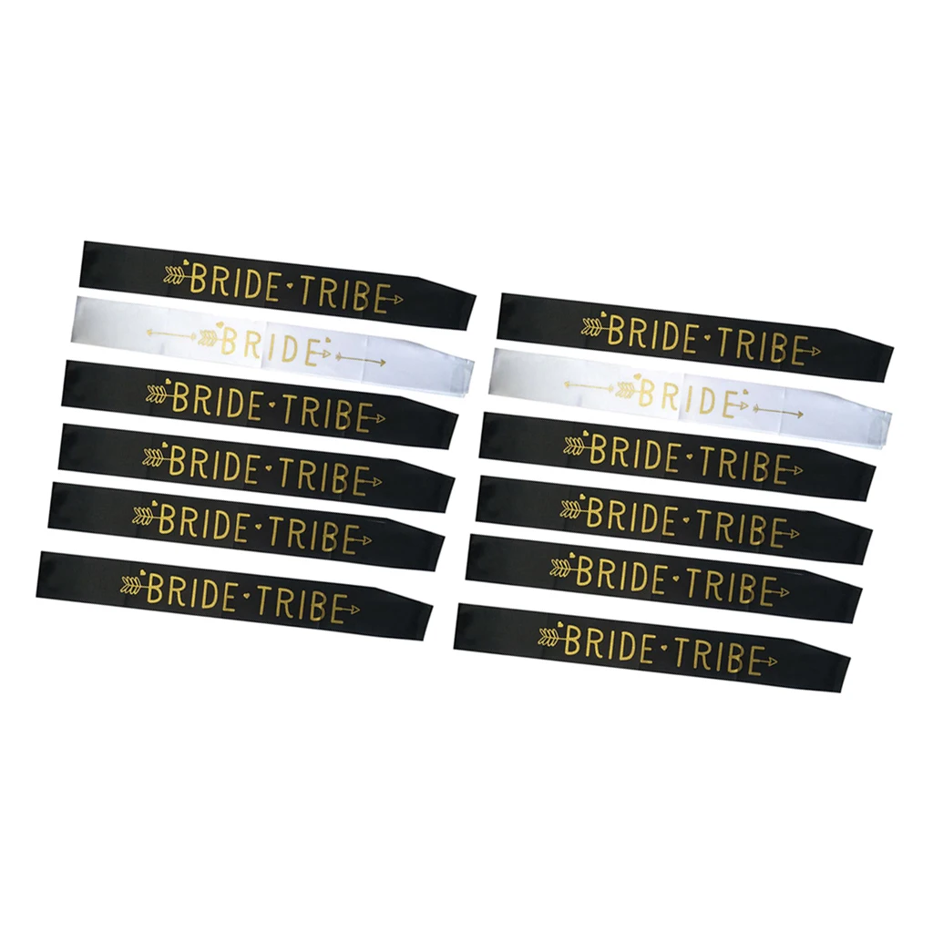 

Блестящие золотые 2 пояса для невесты и 10 планшетов для свадьбы, девичвечерние